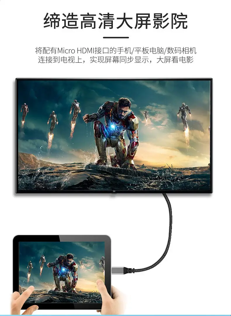 4K HDMI Cable for TV & Camera 24K Gold — feature 8