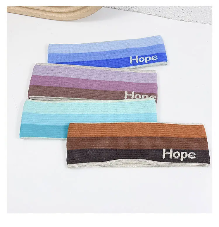 Summer Fitness Headbands Gradient Color Running Yoga Sweat Absorbent — feature 4
