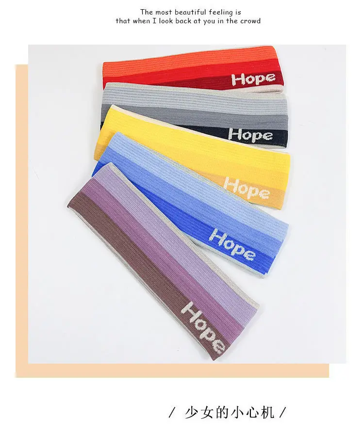 Summer Fitness Headbands Gradient Color Running Yoga Sweat Absorbent — feature 6