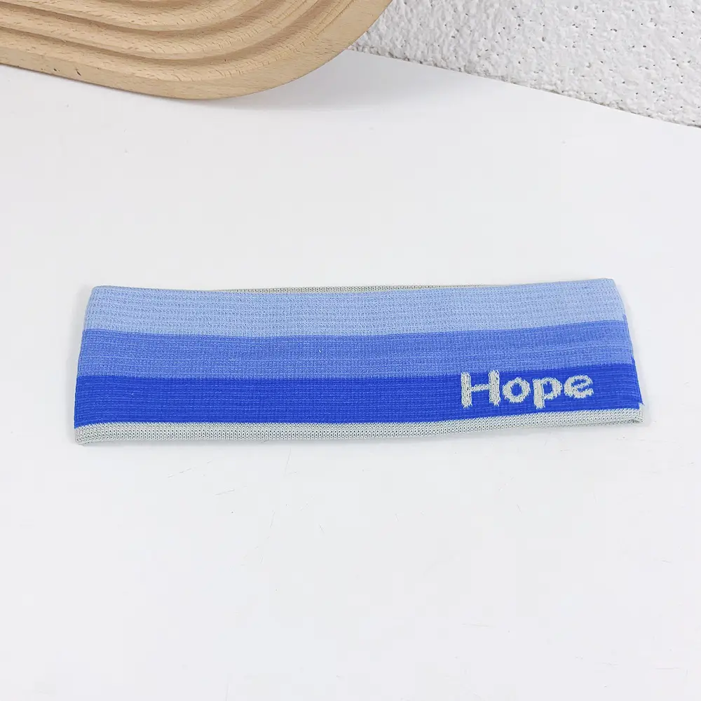 Summer Fitness Headbands Gradient Color Running Yoga Sweat Absorbent