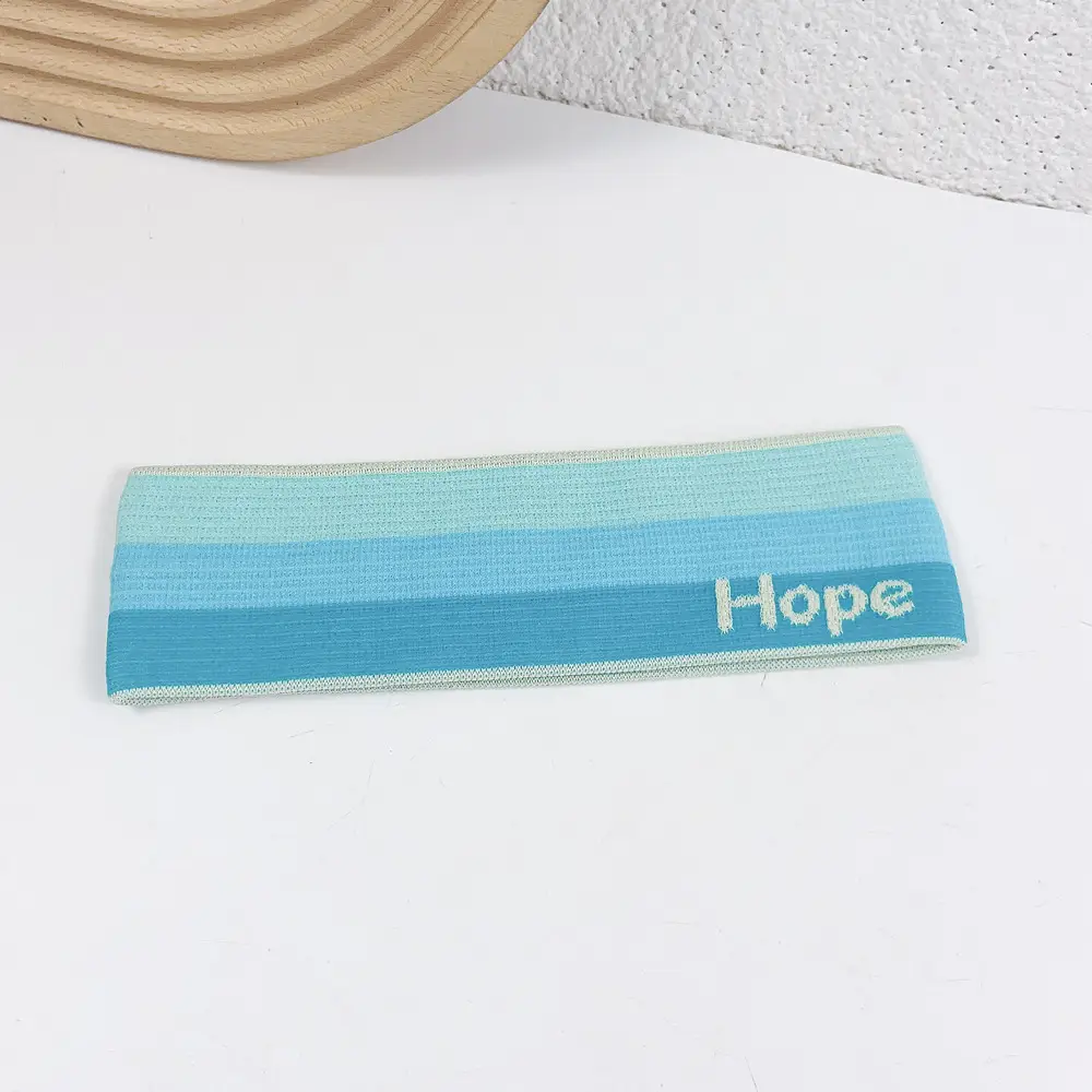 Summer Fitness Headbands Gradient Color Running Yoga Sweat Absorbent