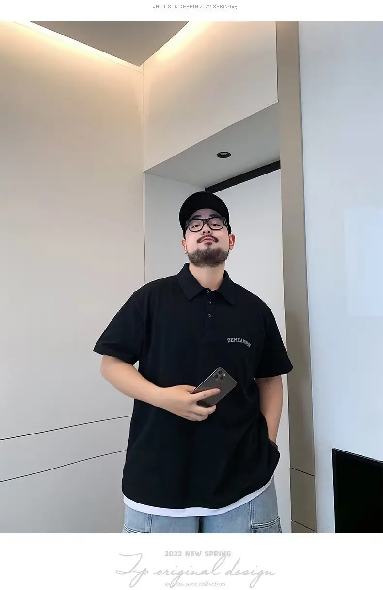 Men's Black Polo Shirt Artistic Fashion Summer 2023 — feature 2