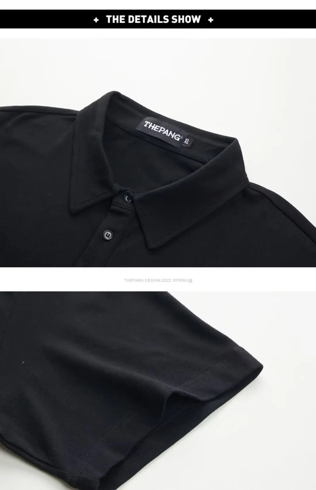 Men's Black Polo Shirt Artistic Fashion Summer 2023 — feature 8