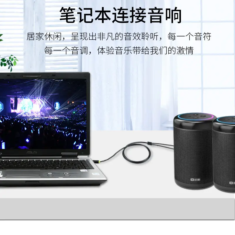 Jinghua 3.5mm to 6.5mm Audio Cable for Laptops & Phones - Image 3