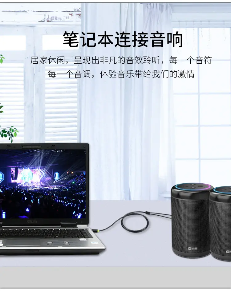 Jinghua 3.5mm to 6.5mm Audio Cable for Laptops & Phones — feature 4