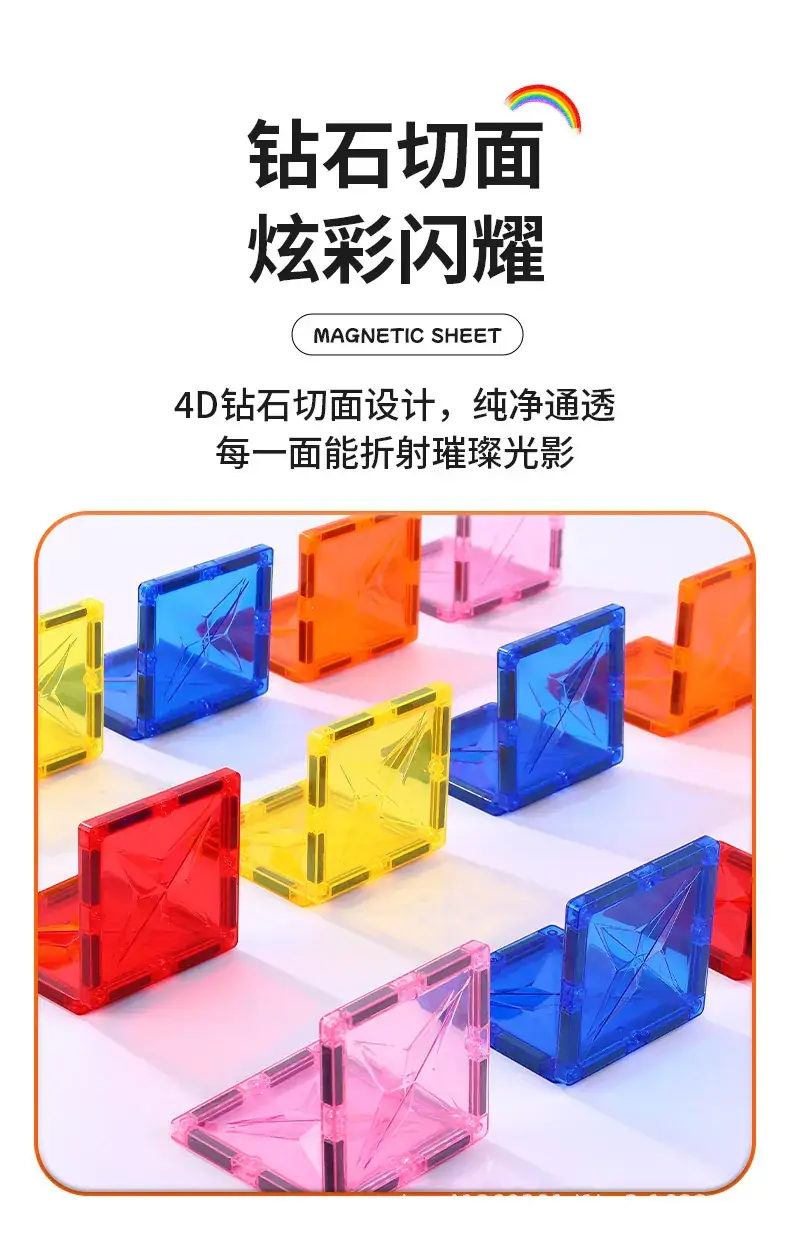 Magnetic Building Blocks Refill Set Large Size for Kids — feature 12