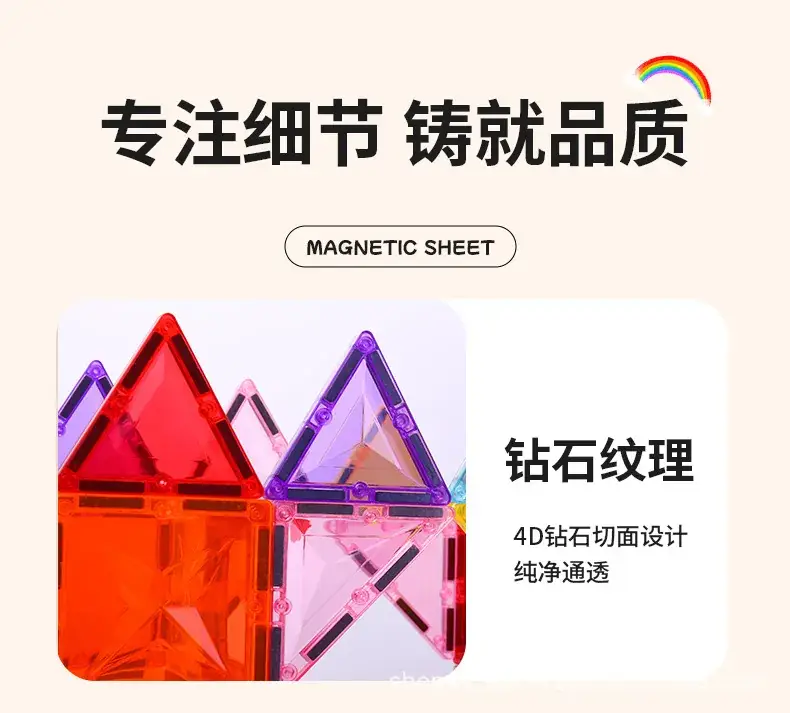 Magnetic Building Blocks Refill Set Large Size for Kids — feature 21