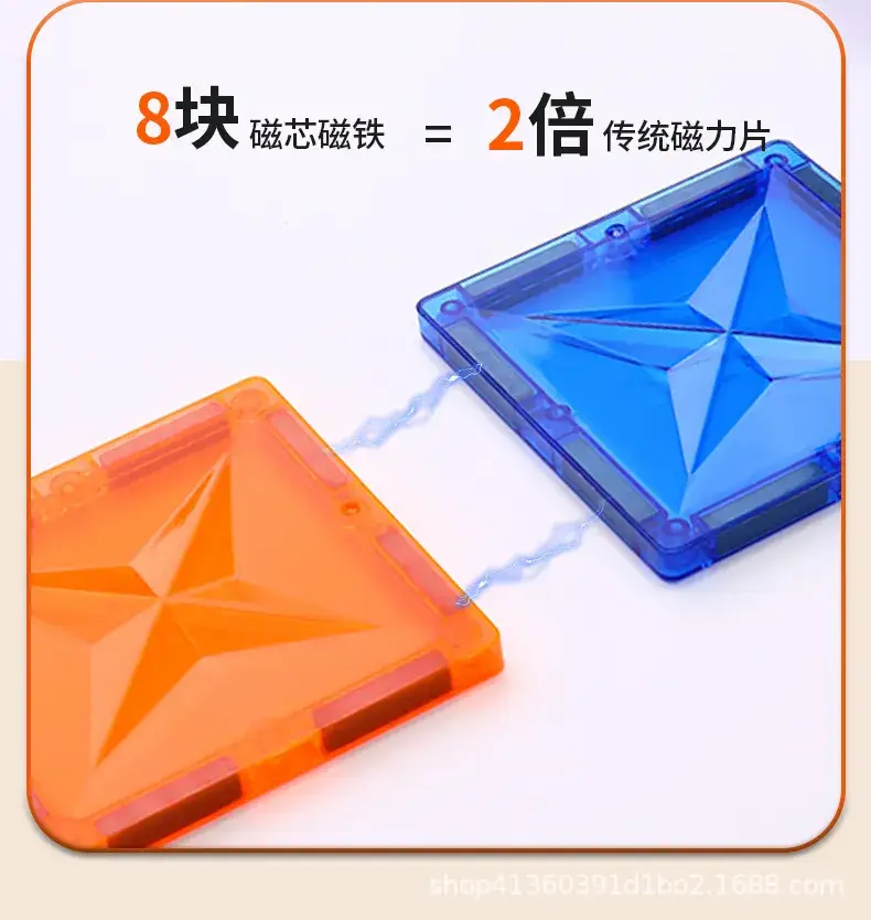 Magnetic Building Blocks Refill Set Large Size for Kids — feature 6