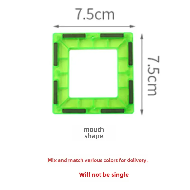 Magnetic Building Blocks Refill Set Large Size for Kids - Image 9