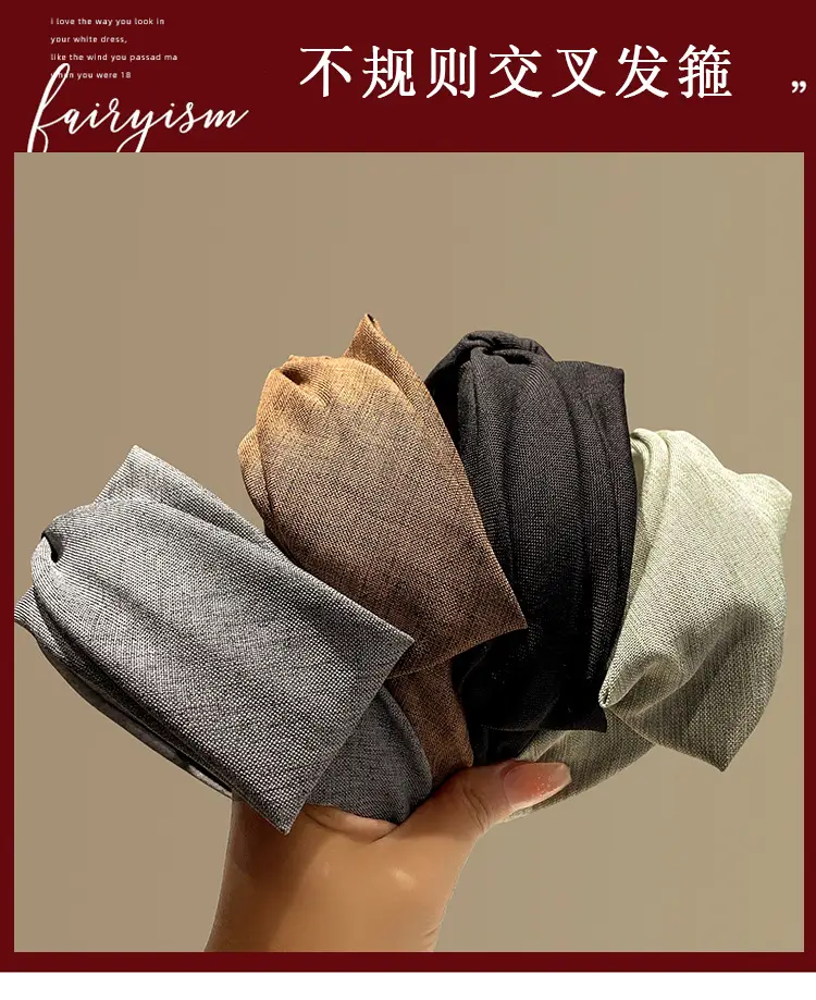 New Wide-Brimmed Knitted Skull Top Headband for Women — feature 1