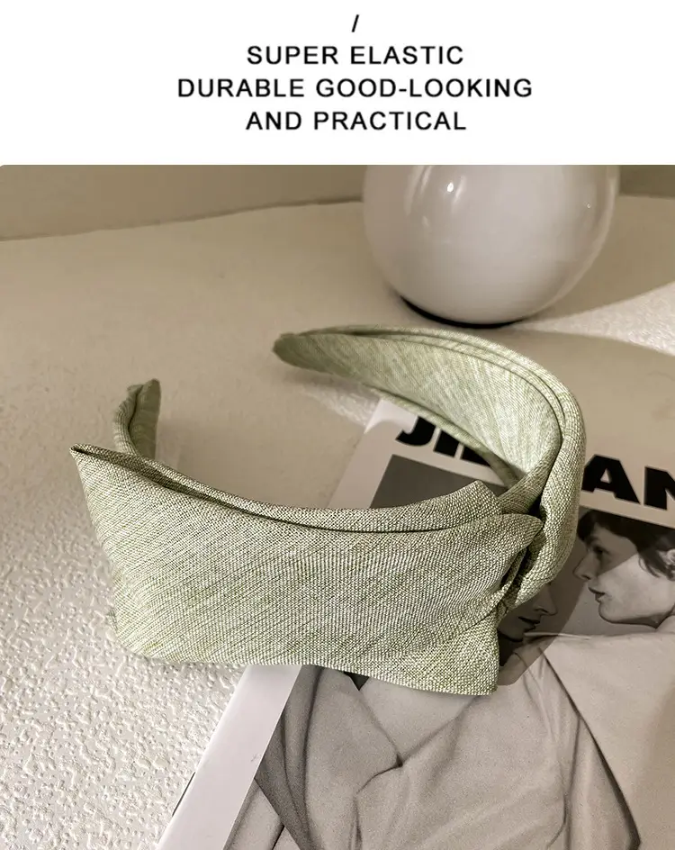 New Wide-Brimmed Knitted Skull Top Headband for Women — feature 8