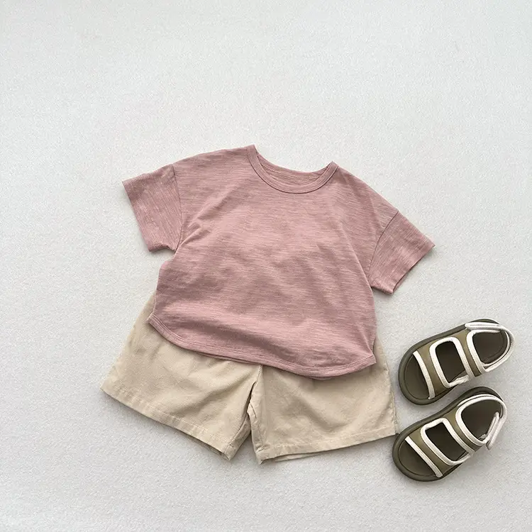 Soft Thin Corduroy Shorts for Boys Girls Summer Casual Middle Pants — feature 8