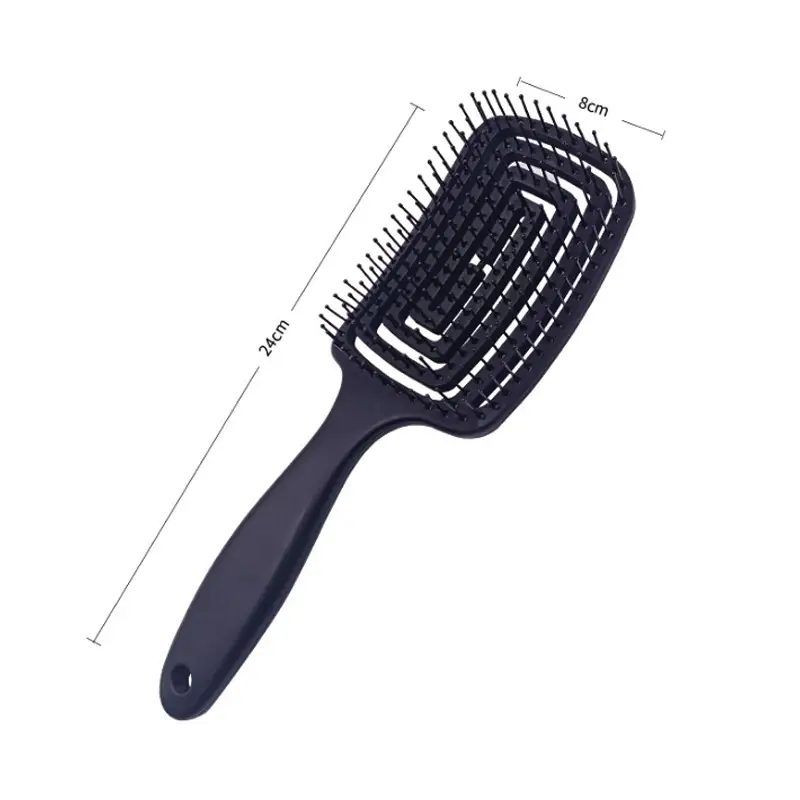 Pink Ribs Hair Brush for High Cranial Massage