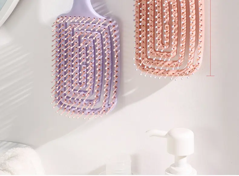 Pink Ribs Hair Brush for High Cranial Massage — feature 23