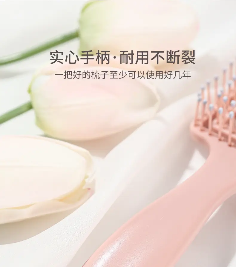 Pink Ribs Hair Brush for High Cranial Massage — feature 24