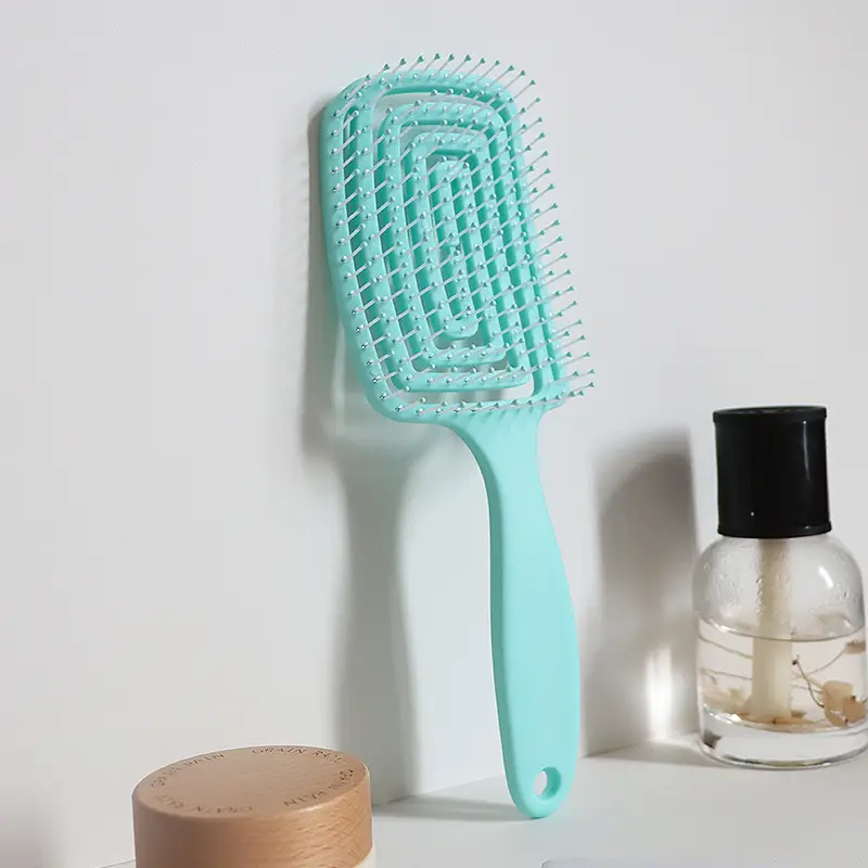 Pink Ribs Hair Brush for High Cranial Massage