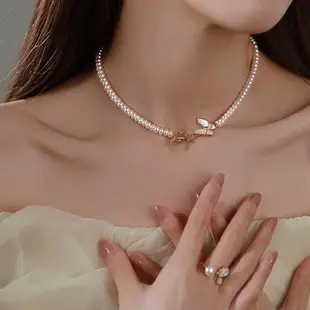 Korean Style Pearl Clavicle Necklace for Women — feature 8