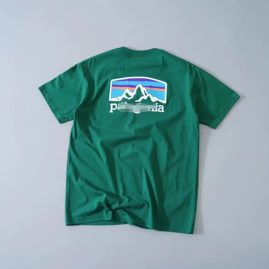 Men Maroon Mountain Print T-Shirt Loose Fit - Image 12