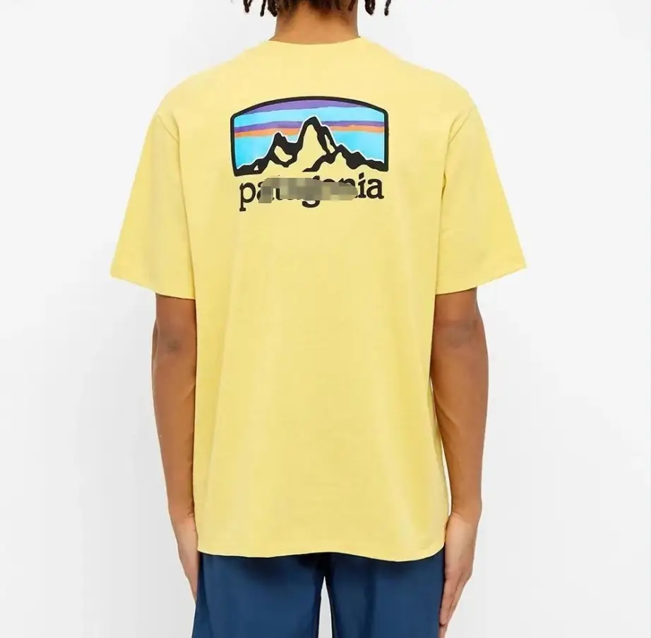 Men Maroon Mountain Print T-Shirt Loose Fit - Image 4
