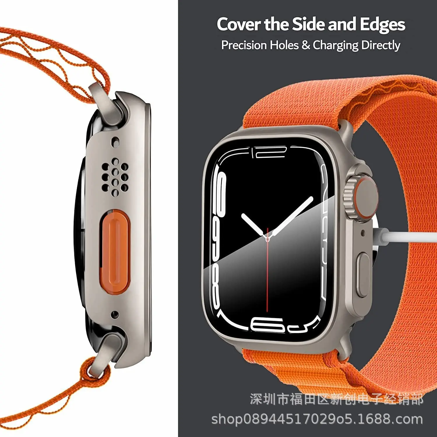 Red Apple Watch S10 Ultra with 4.9mm Case