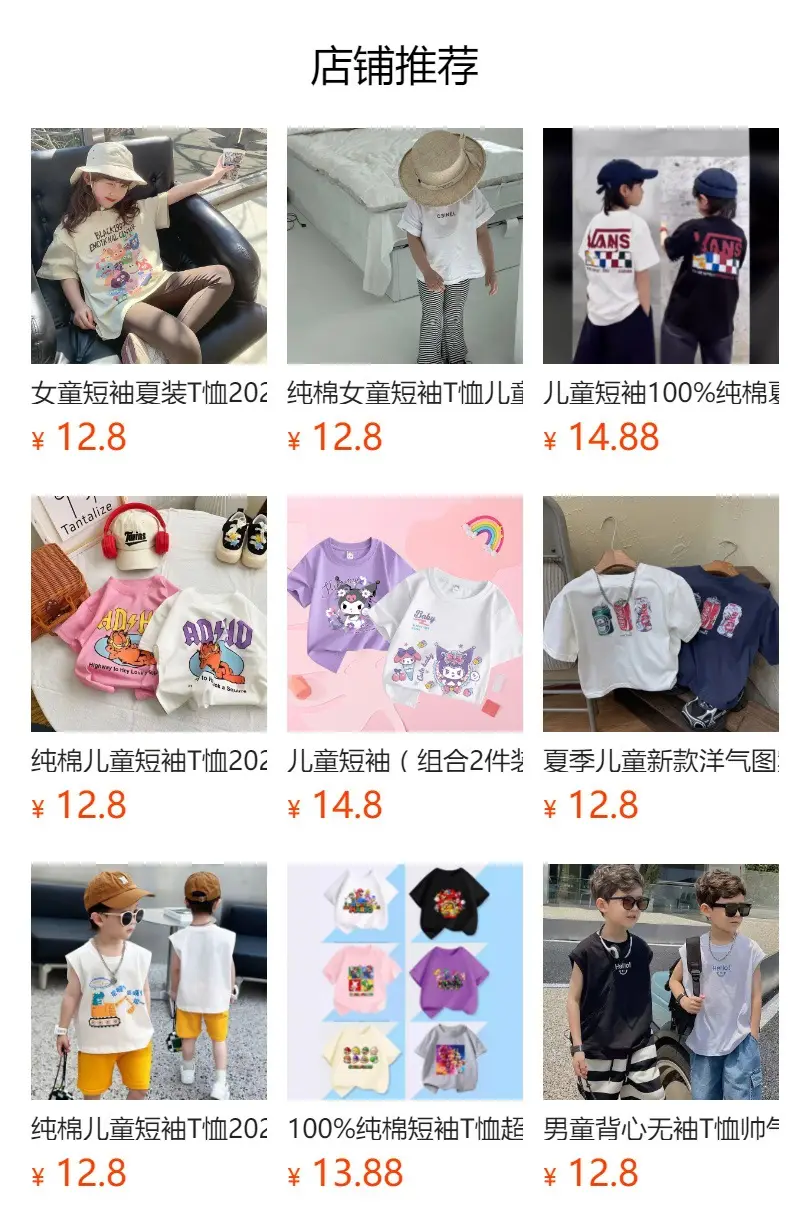 100 Cotton Cartoon Harada Printed T-Shirt for Boys Girls Summer Wear — feature 1
