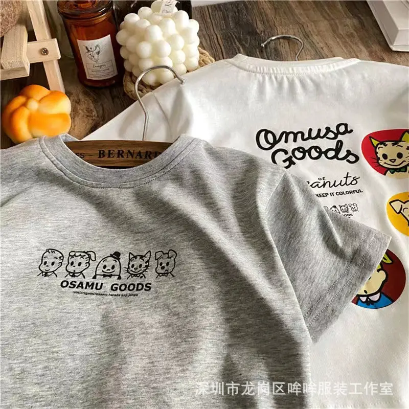 100 Cotton Cartoon Harada Printed T-Shirt for Boys Girls Summer Wear — feature 10