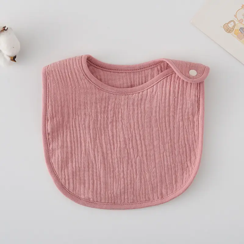Korean Gauze Cotton Newborn Baby Bib Olive Green - Image 47