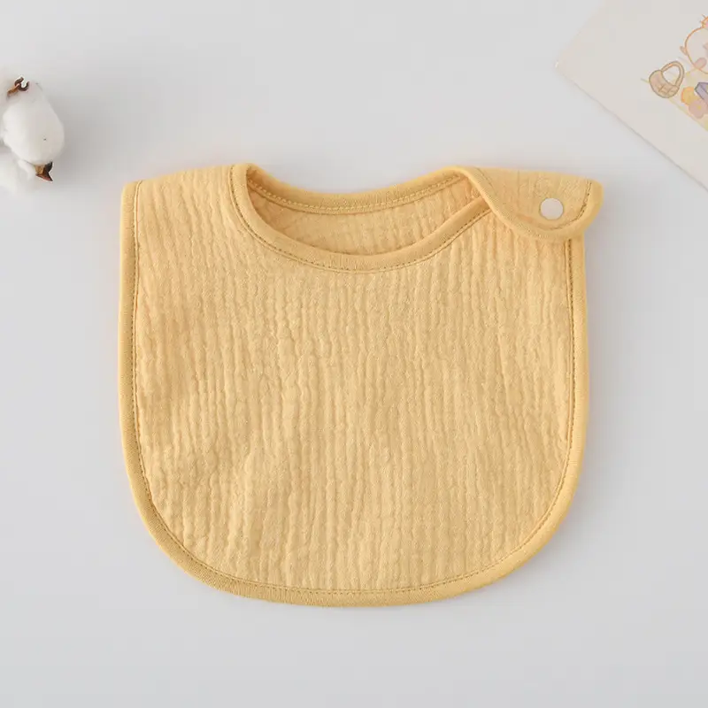 Korean Gauze Cotton Newborn Baby Bib Olive Green - Image 49