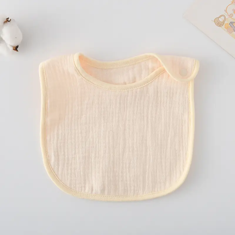 Korean Gauze Cotton Newborn Baby Bib Olive Green - Image 51