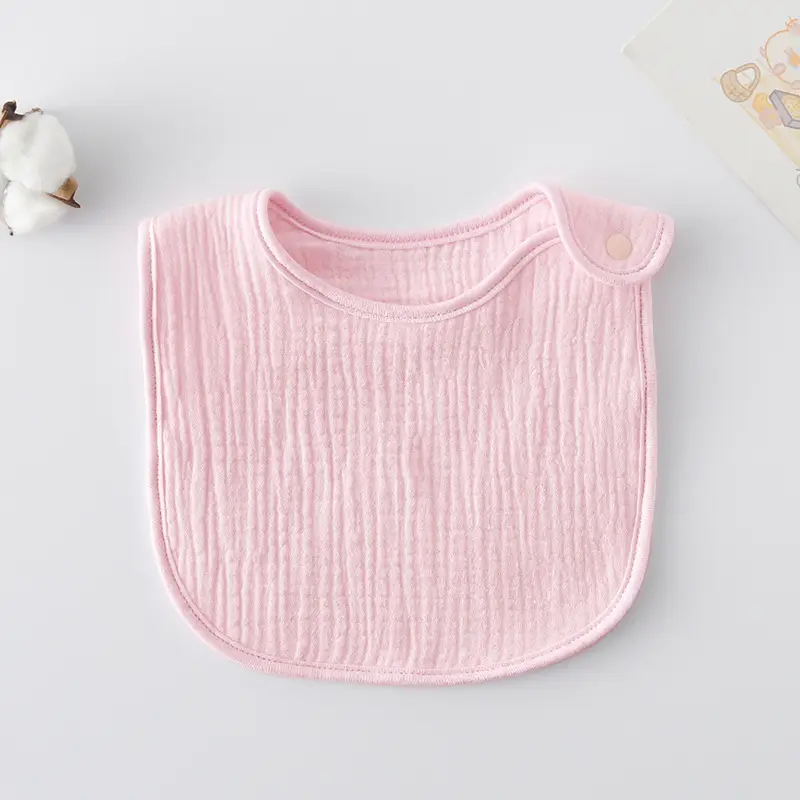Korean Gauze Cotton Newborn Baby Bib Olive Green - Image 54