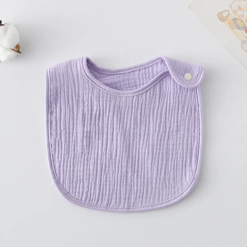 Korean Gauze Cotton Newborn Baby Bib Olive Green - Image 59