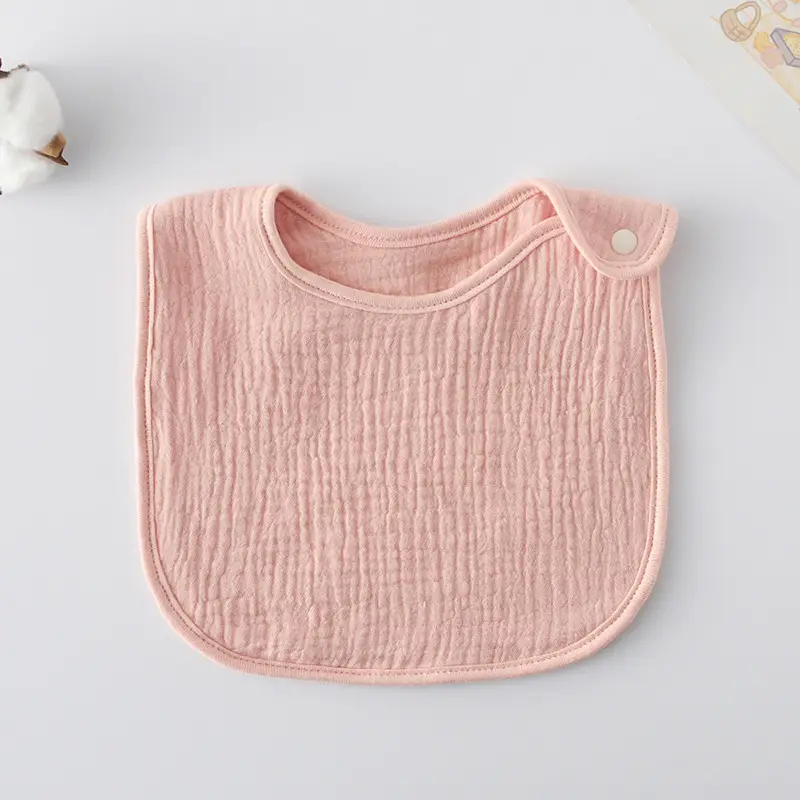 Korean Gauze Cotton Newborn Baby Bib Olive Green - Image 60