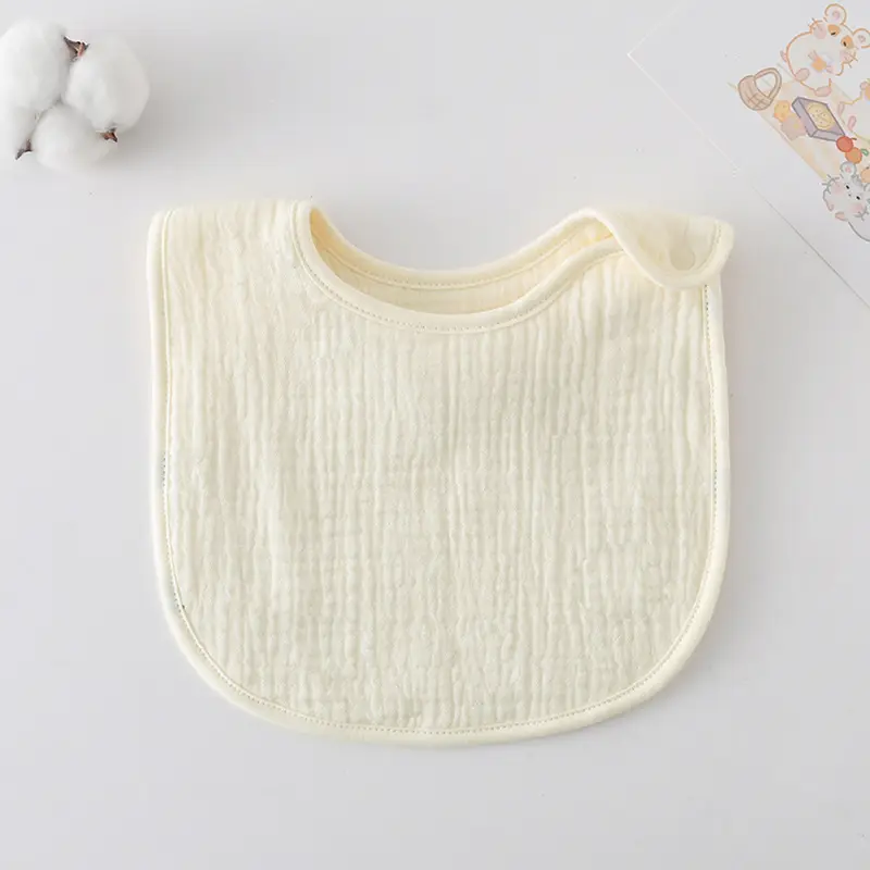 Korean Gauze Cotton Newborn Baby Bib Olive Green - Image 61
