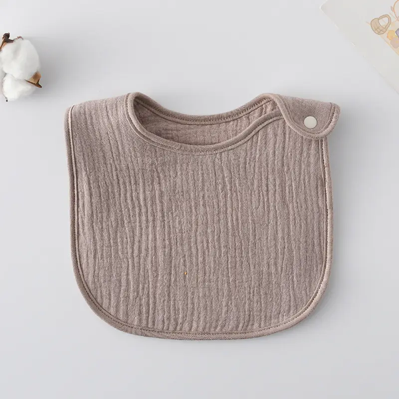 Korean Gauze Cotton Newborn Baby Bib Olive Green - Image 62