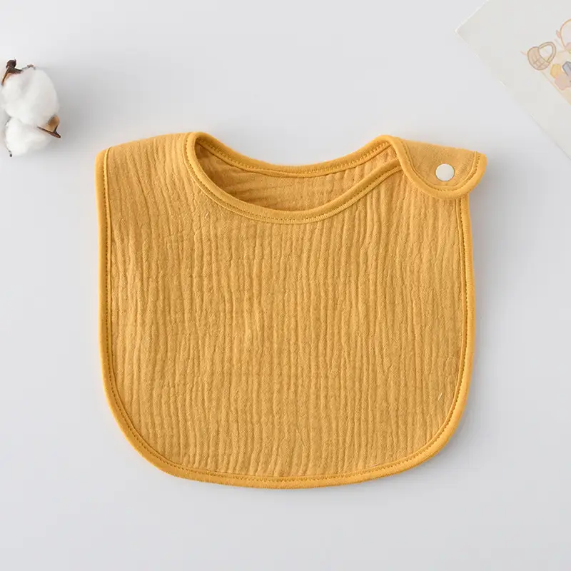 Korean Gauze Cotton Newborn Baby Bib Olive Green - Image 64