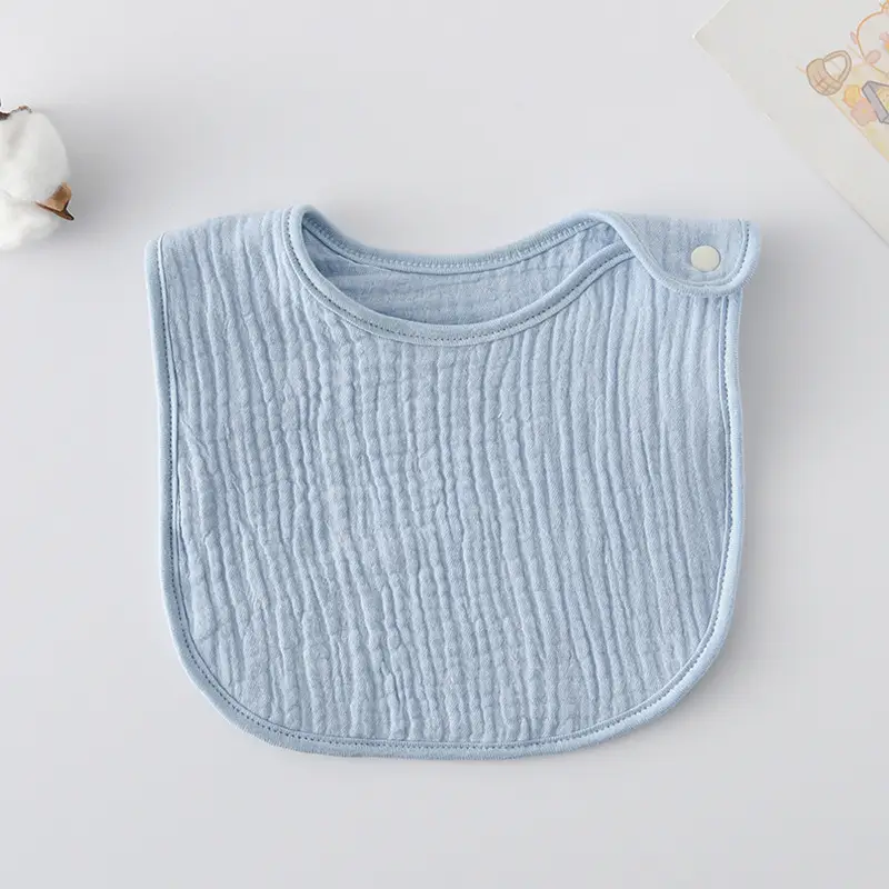 Korean Gauze Cotton Newborn Baby Bib Olive Green - Image 68
