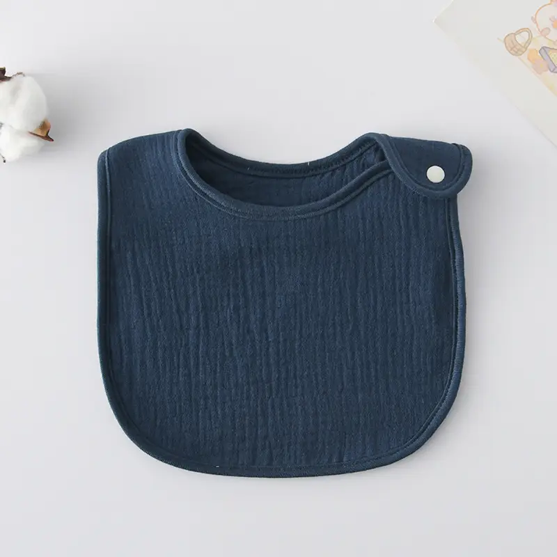 Korean Gauze Cotton Newborn Baby Bib Olive Green - Image 73