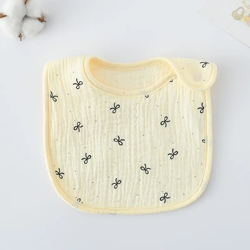 Korean Gauze Cotton Newborn Baby Bib Olive Green - Image 81