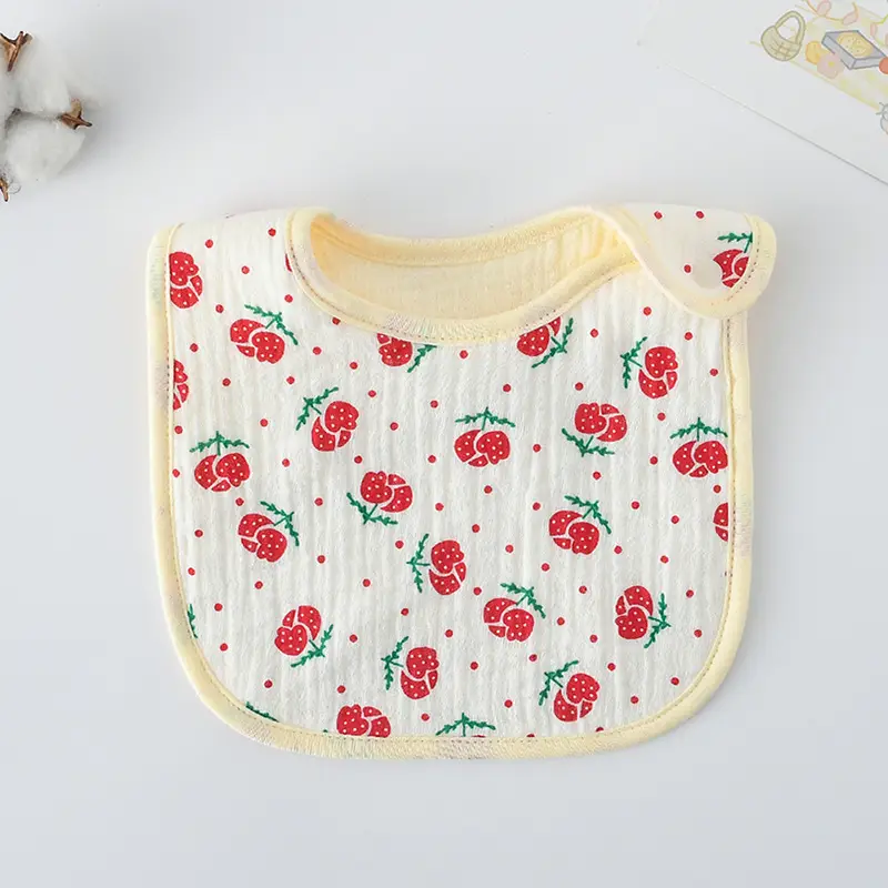 Korean Gauze Cotton Newborn Baby Bib Olive Green - Image 82