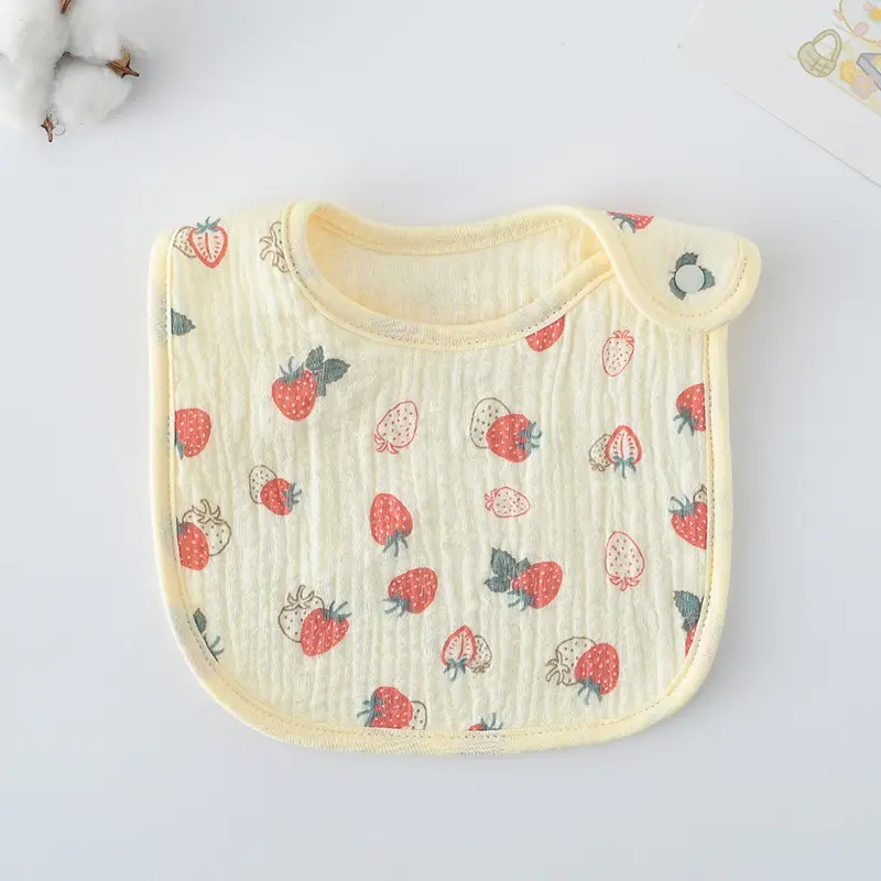 Korean Gauze Cotton Newborn Baby Bib Olive Green - Image 95