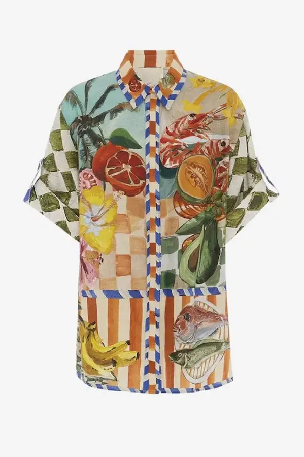 Printed Casual Two-Piece Shirt & Pants Set — feature 8