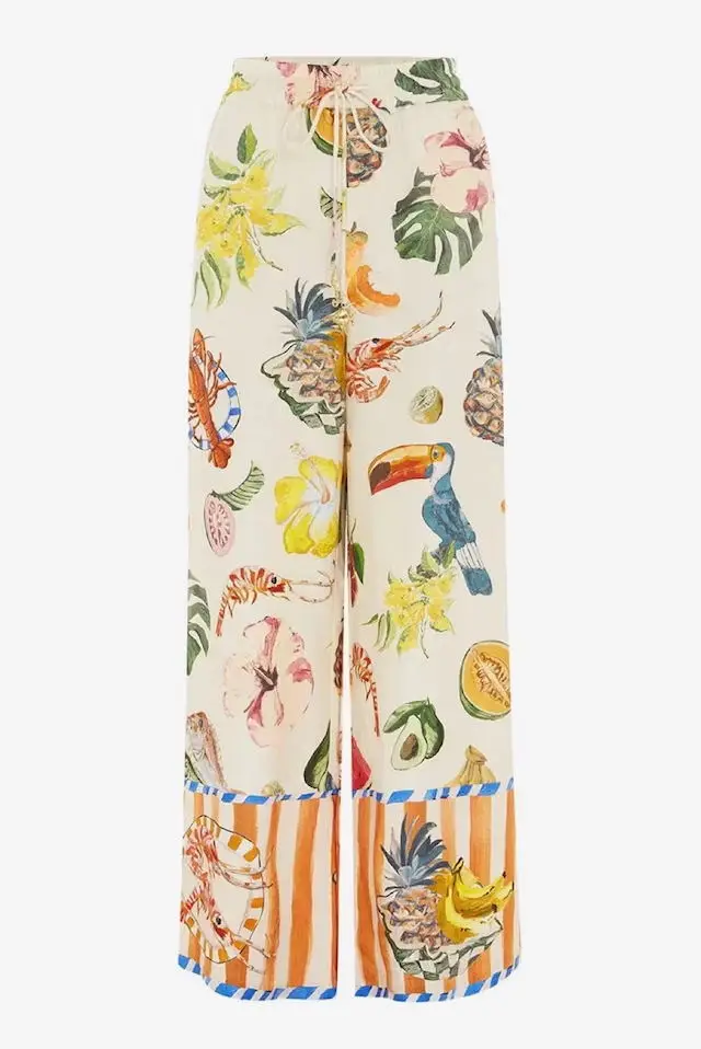 Printed Casual Two-Piece Shirt & Pants Set