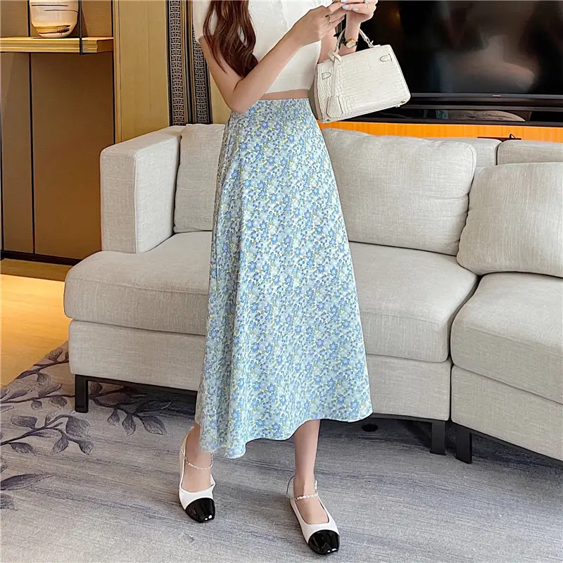 Women Floral High-Waist Skirt 2024 Summer — feature 14