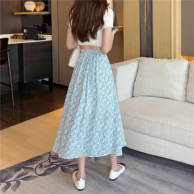 Women Floral High-Waist Skirt 2024 Summer — feature 16