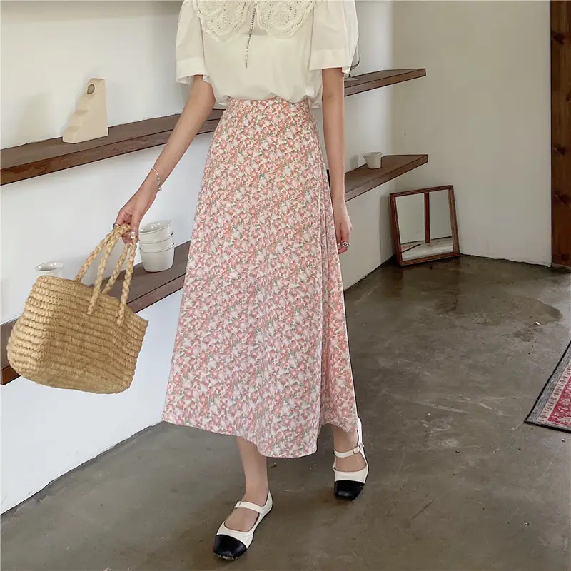 Women Floral High-Waist Skirt 2024 Summer — feature 28
