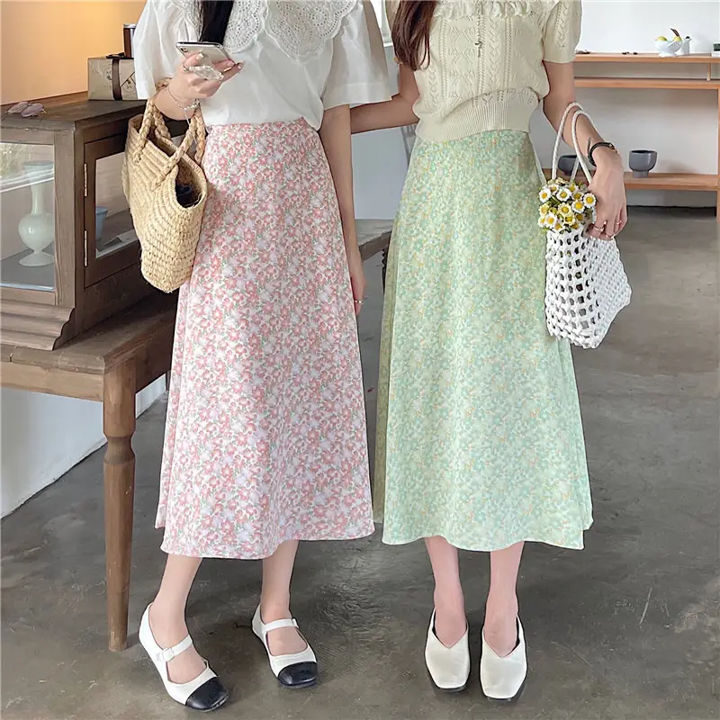 Women Floral High-Waist Skirt 2024 Summer — feature 8