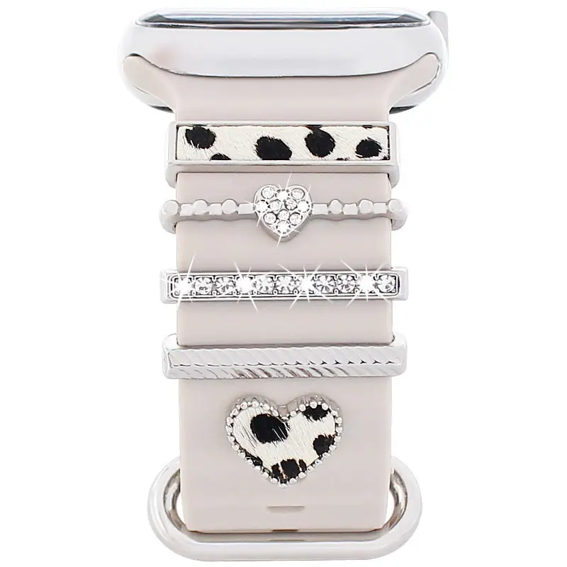 Apple Watch Silicone Band with Crystal Decorative Rings — feature 18