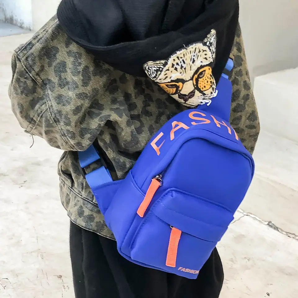 2023 Kids Casual Shoulder Crossbody Bag White Orange - Image 13