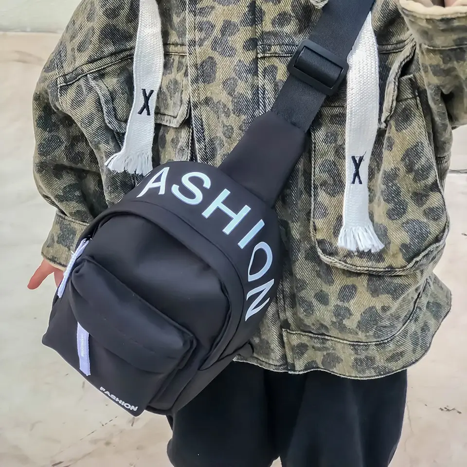 2023 Kids Casual Shoulder Crossbody Bag White Orange - Image 14