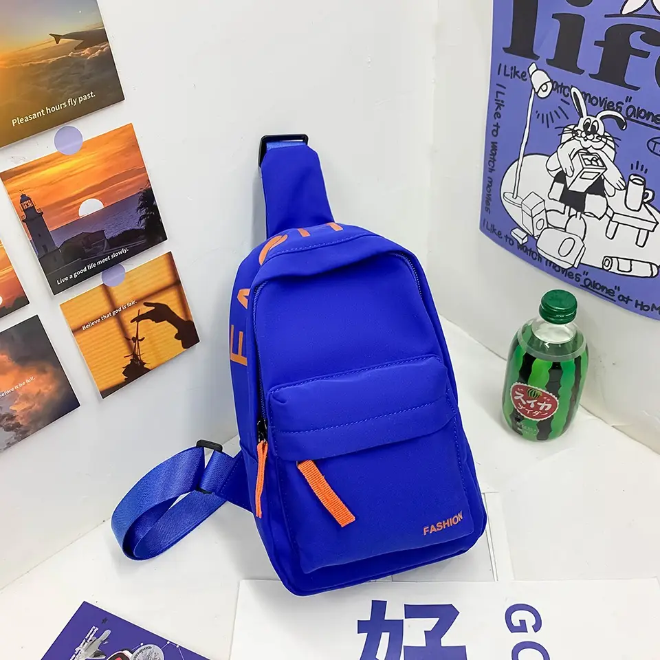 2023 Kids Casual Shoulder Crossbody Bag White Orange - Image 8
